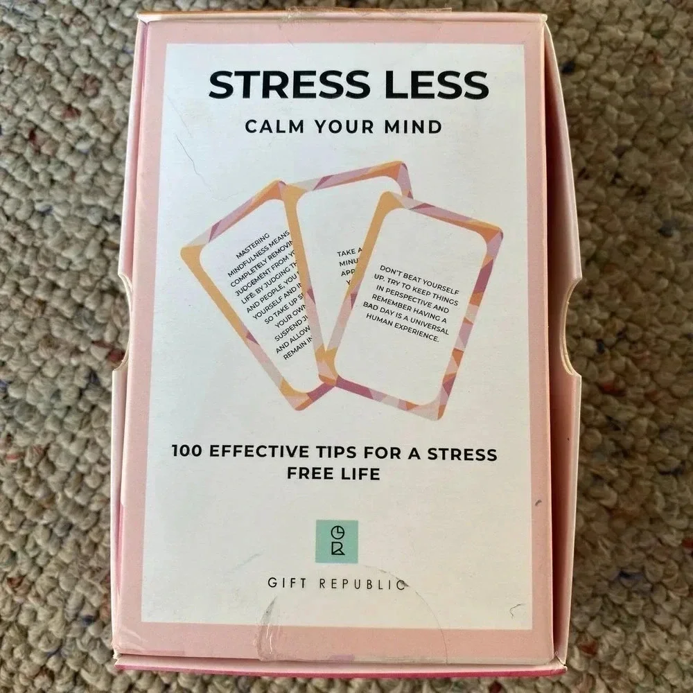100 Effective Tips For Stress Free Life Stress Less Cards  Positive Phrases